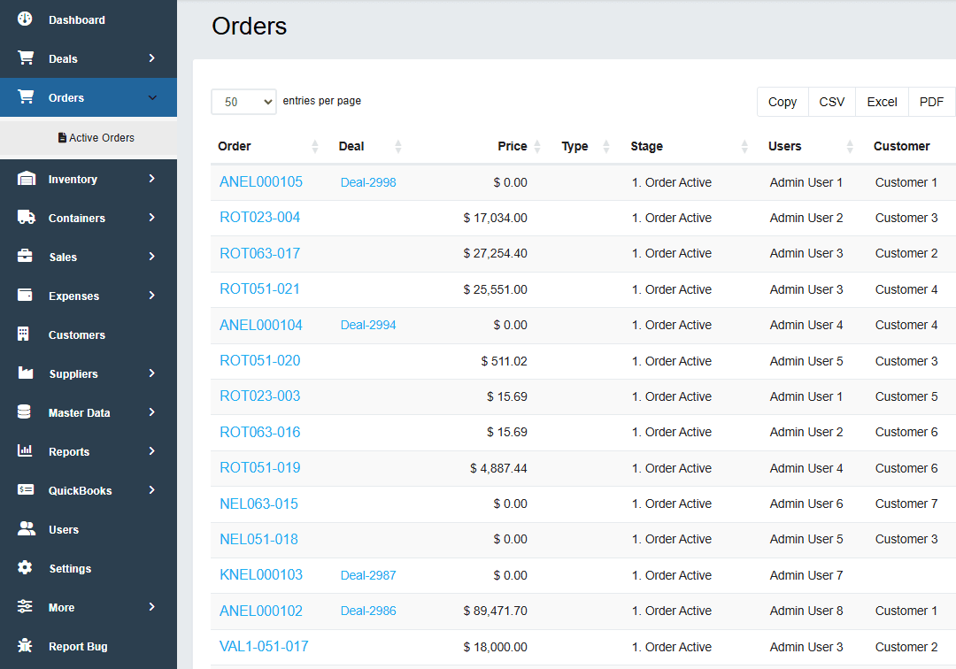 Orders